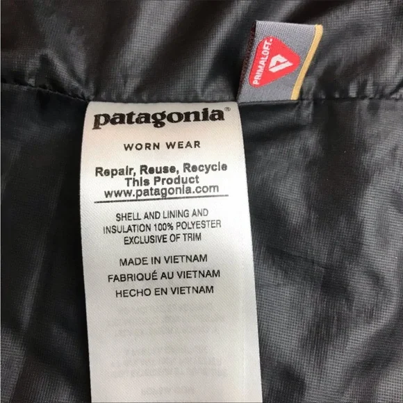 Patagonia Nano Puff Vest Primaloft Black Full Zip - Picture 7 of 9
